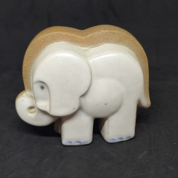 Lisa Larson Noahs Ark Gustavberg Elephant Couple Vtg Sweden - Picture 1 of 11